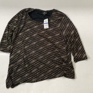 JM collection, black with sparkles ,size XL